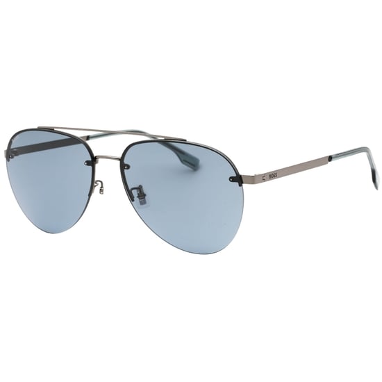 Hugo Boss Grey Lens Dark Ruthenium Grey Sunglasses