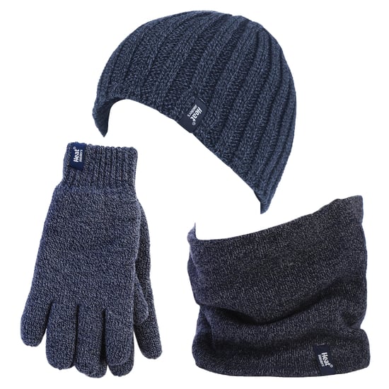 Heat Holders herenhoed, nekwarmer handschoenen set - Marine - Image 1