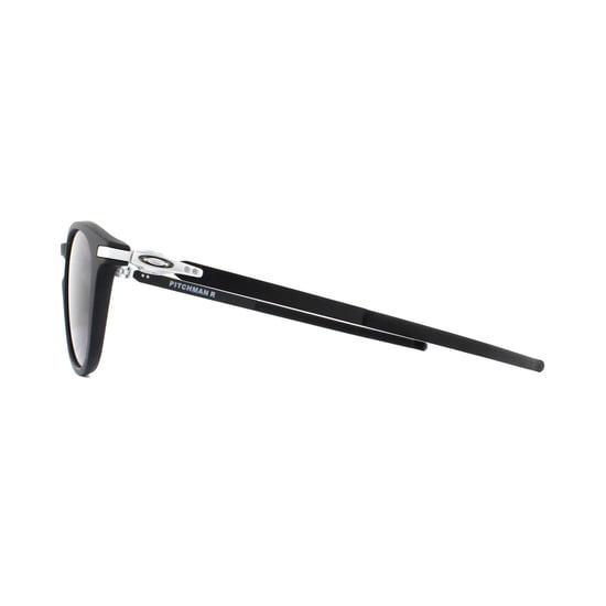 Oakley Round Mens Satin Black Prizm Grey Sunglasses