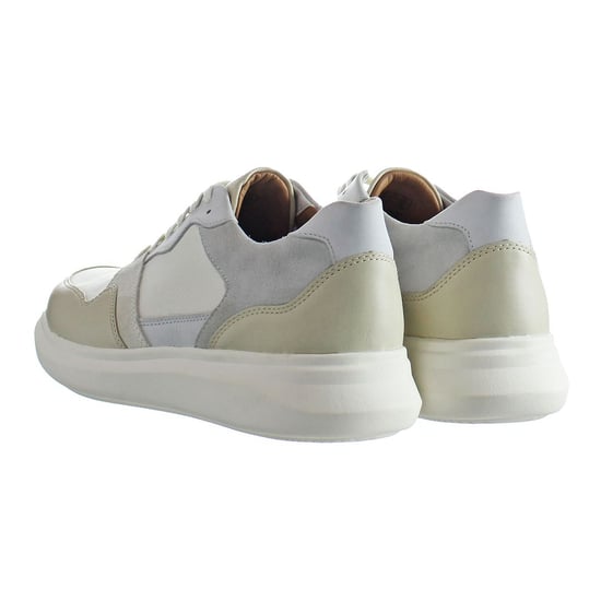 Clarks Un Globe Run Heren Wit Trainers - Image 3