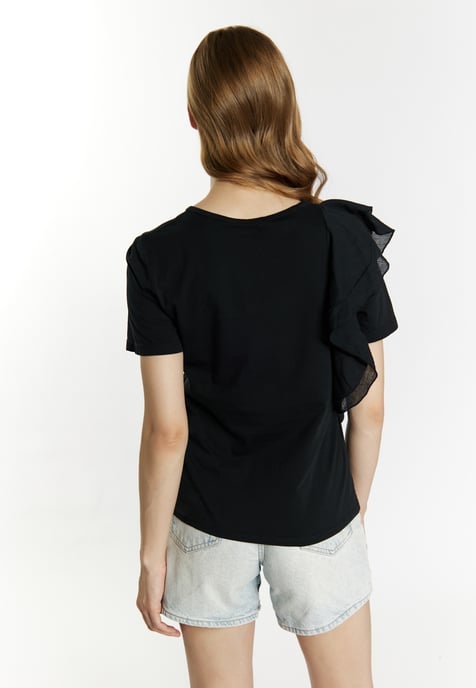Dreimaster T-shirt Dames zwart - Image 4