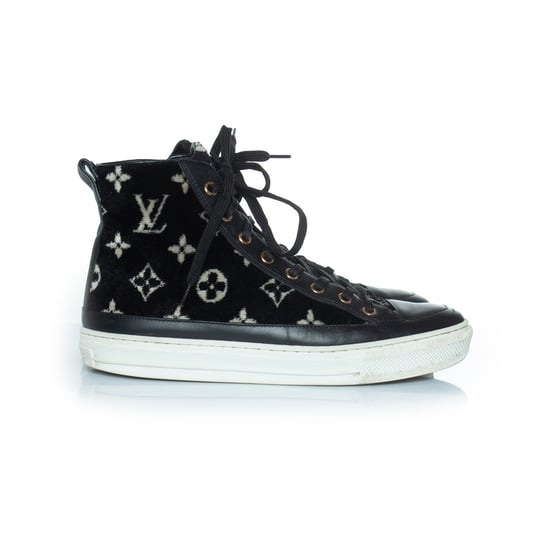 Stellar monogram velvet sneakers - Image 4