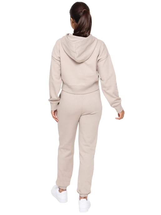 Enzo | Dames Crop Zip Hoodie Tracksuit Set - Image 3