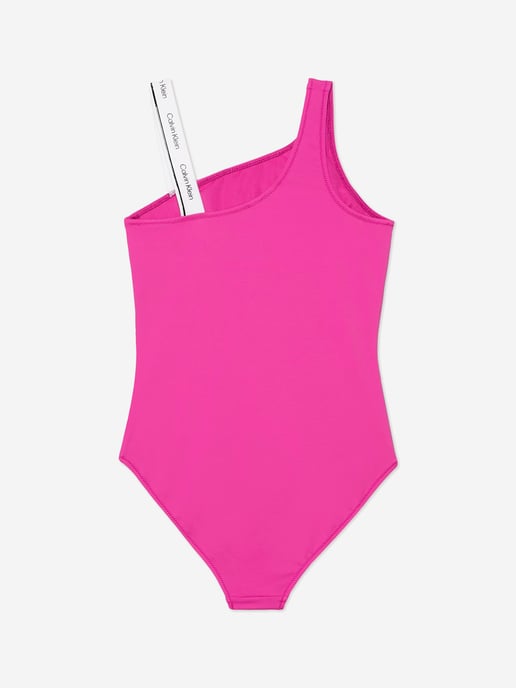 Calvin Klein Girls Branded Swimsuit in Purple