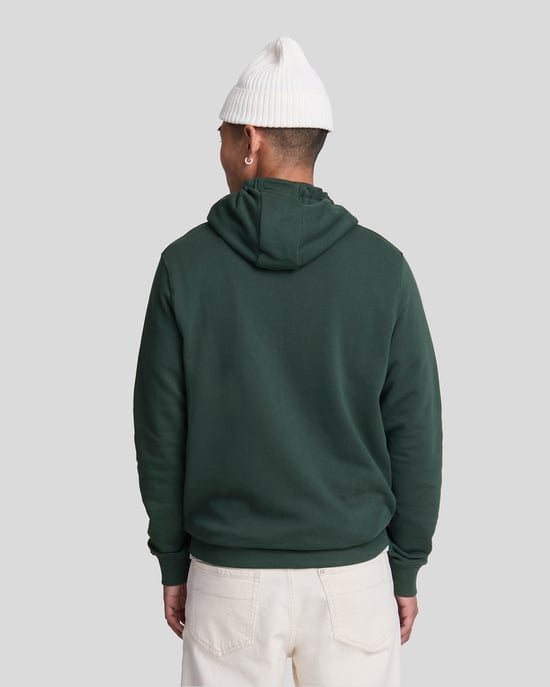 Men's Lyle And Scott Pullover Hoodie in Green - Image 3