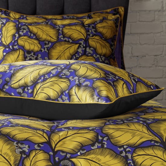 EW by Edinburgh Weavers Magali Leaf Premium Katoenen Satijnen Kussensloopset - Image 2