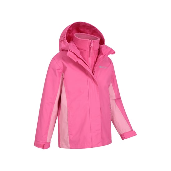 Mountain Warehouse Kinder/Kinder Lightning 3 in 1 Waterdichte Jas (Lichtroze) - Image 4