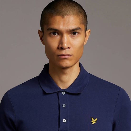 Lyle & Scott Gewoon poloshirt in Marine - Image 4