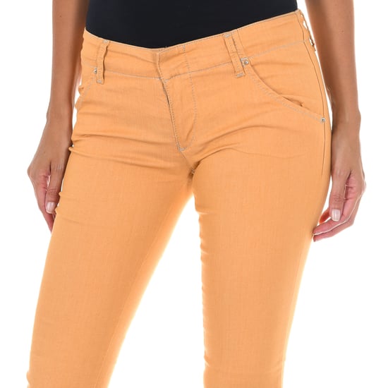 Long stretch fabric pants 70DBF0585-G194 woman