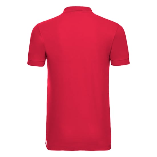 Russell Mens Stretch Short Sleeve Polo Shirt (Classic Red)