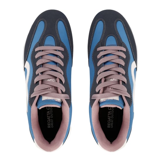 Regatta Womens/Ladies Marine Retro Trainers (Coronet Blue/Toadstool)