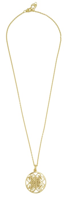 Orphelia Women's 925 Sterling Silver Chain with Pendant - Gold ZH-6036/2