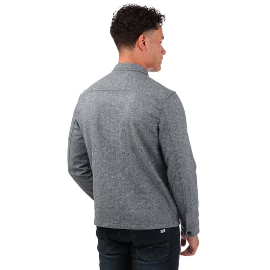 Heren Ben Sherman Geborsteld Twill Overshirt in Navy - Image 2