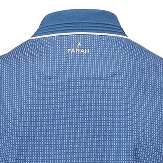 Farah Heren Ferris Poloshirt (Schemerig blauw/wit) - Image 4