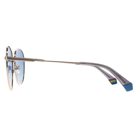 Polaroid Ronde Unisex Goud Blauw Blauw Gradiënt Gepolariseerd PLD 6215/S/X - Image 3