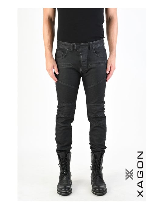 Xagon Jeans Bikers Mannen zwart - Image 2