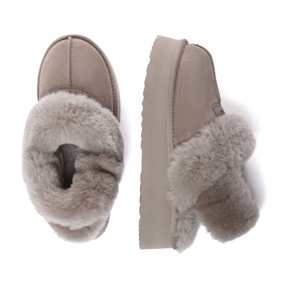 EVER AU Australia Women Fantail Leather Slippers With Two Removable Straps