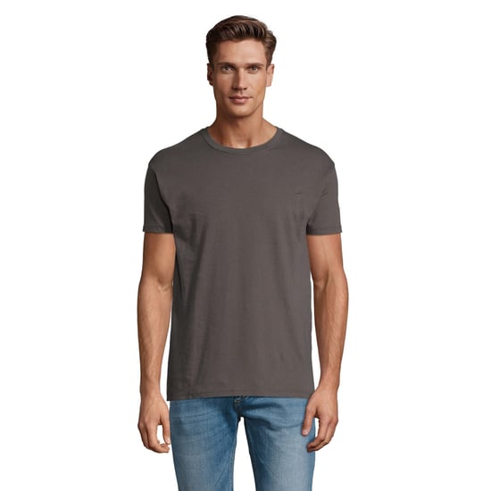 SOLS Heren Regent T-Shirt met korte mouwen (Donkergrijs) - Image 2