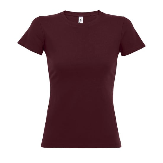 SOLS Dames/dames Imperial Heavy Short Sleeve T-Shirt (Bourgondië) - Image 1