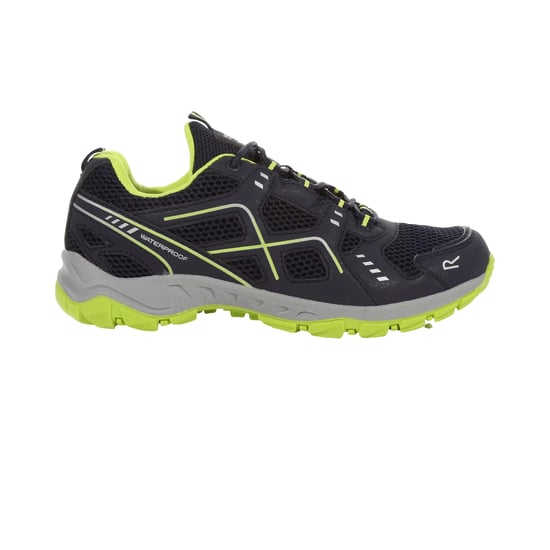 Regatta Heren Vendeavour Waterdichte Wandelschoenen (Navy/Lime Punch) - Image 1