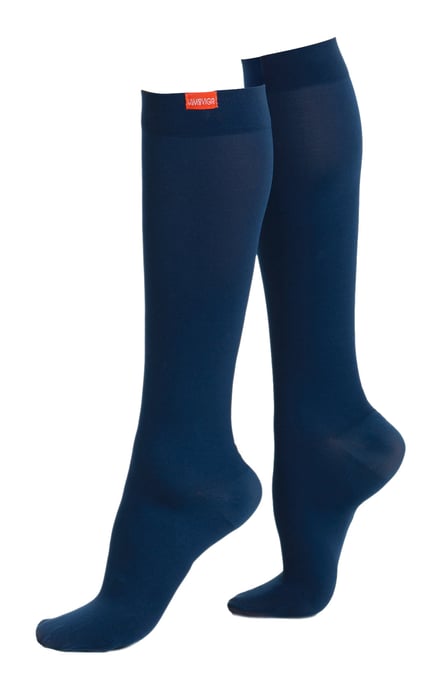 Vochtafvoerende nylon 15-20 mmhg compressiesokken - Marine - Image 1