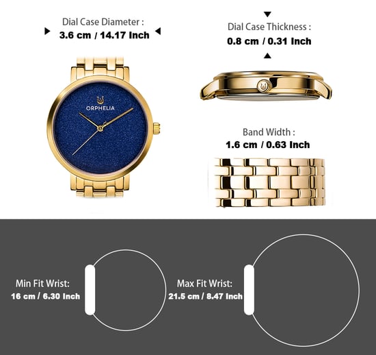 Orphelia Stardust Dames Gouden Horloge OR12809 - Image 5