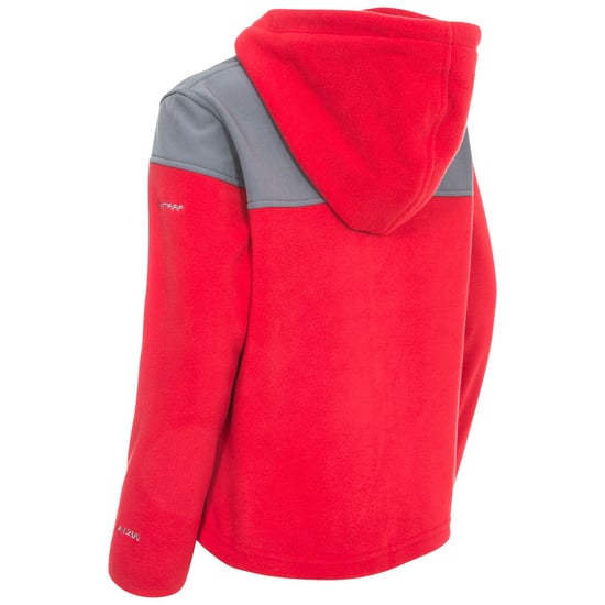 Trespass Jongens Bieber Hooded Fleece Jacket (Rood) - Image 2