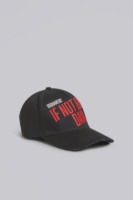 Dsquared2 If Not Dead, Dan! Baseball Cap in Black