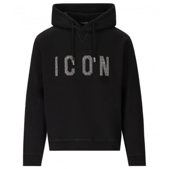 Dsquared2 Studded Icon Logo Black Hoodie 