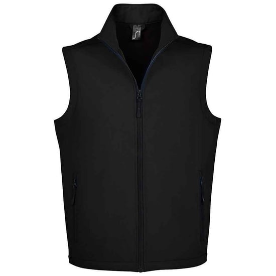 SOLS Unisex Race Softshell Gilet voor volwassenen (Zwart) - Image 1