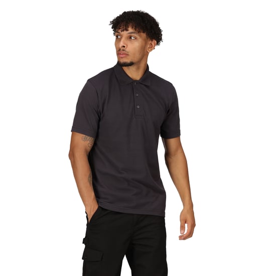 Regatta Mens Pro 65/35 Short-Sleeved Polo Shirt (Seal Grey)