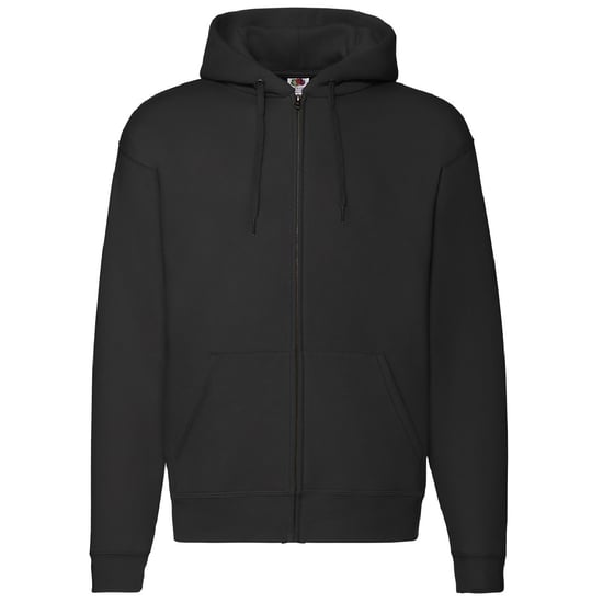 Fruit Of The Loom Heren Met Ritssluiting Sweatshirt Met Capuchon / Hoodie (Zwart) - Image 1