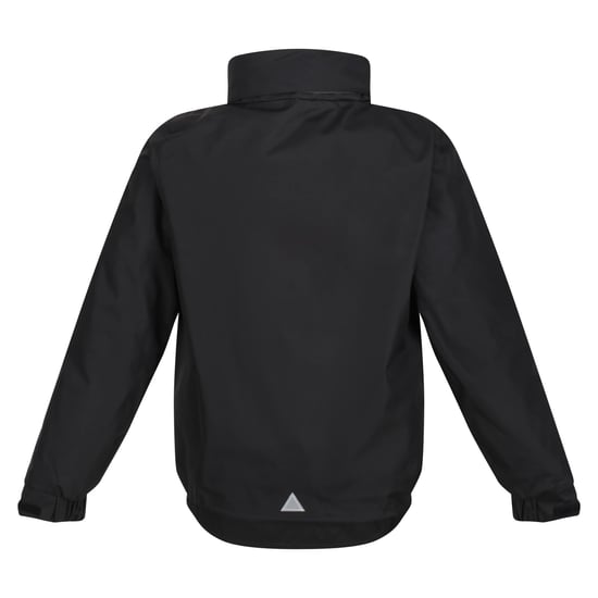Regatta Kids Unisex Thermoguard Fleece Lined Dover Jacket (Windproof & Waterproof) (Black/Ash)