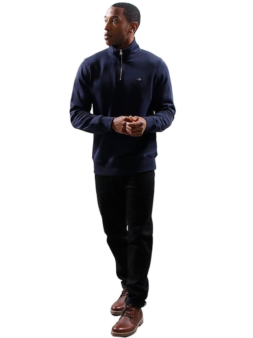 Gant heren Shield Sweatshirt met halve rits - Image 4
