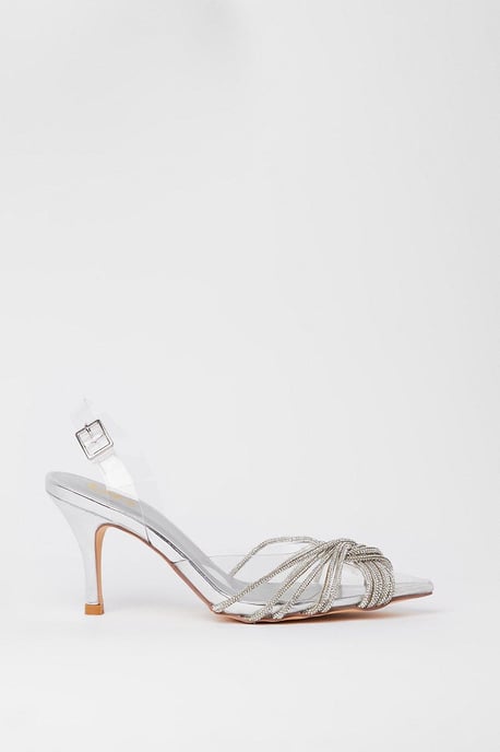Brooke Crystal Sling Back Court Shoes - Image 2