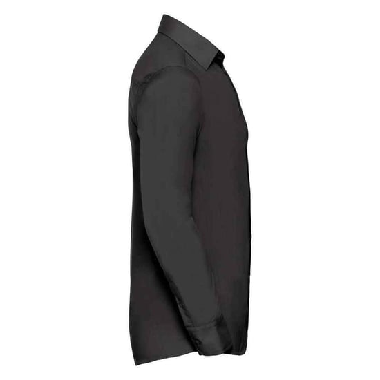 Russell Collection Heren Polycotton Easy-Care Formeel Overhemd met Lange Mouwen (Zwart) - Image 3