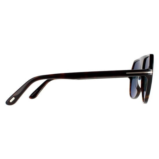Tom Ford Aviator Mens Dark Havana Blue FT0934 Hayes Sunglasses