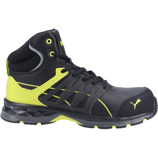 Puma Safety Velocity 2.0 MID S3 Leather Yellow Safety Boots - Image 4