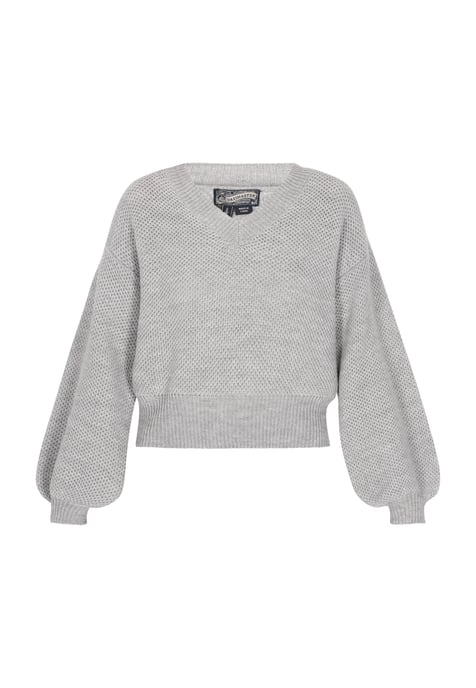 Dreimaster Jumper Dames grijs melange - Image 1
