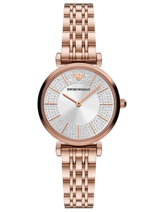 Emporio Armani Gianni T-bar Dames Horloge Rosékleurig AR11446 - Image 1