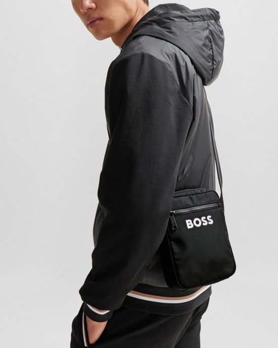 BOSS Orange Catch 3.0 Heren Crossbody Tas met Handtekening Gestreepte Riem - Image 5