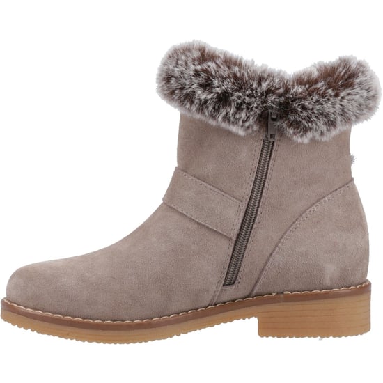 Hush Puppies Hannah Suède Dameslaarzen Taupe - Image 4