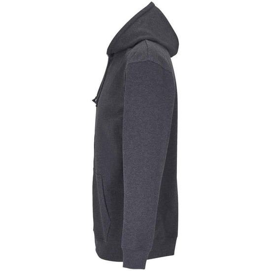 SOLS Unisex Carter Full Zip Hoodie voor volwassenen (Houtskoolmelange) - Image 3