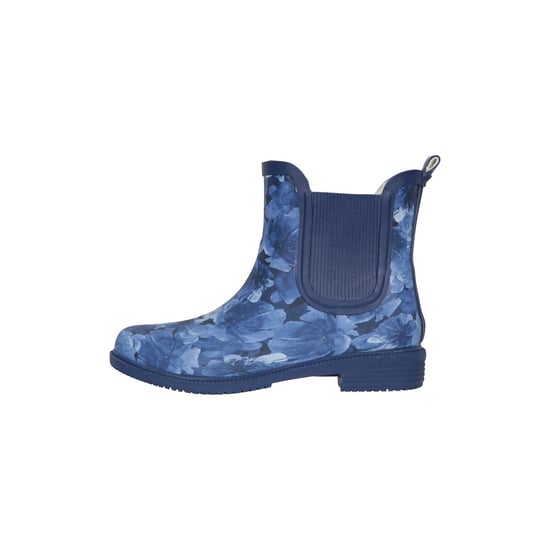 Mountain Warehouse Dames/dames Bloemige rubberen regenlaarzen (Donkerblauw) - Image 3