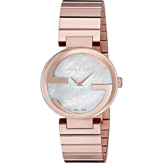 Gucci YA133515 In elkaar grijpende parelmoer wijzerplaat dames horloge - Image 1