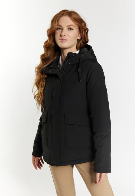 Dreimaster Arctische winterjas Dames zwart - Image 3