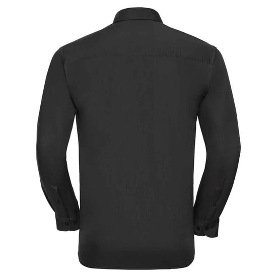 Russell Collection Heren Klassiek Polycotton Overhemd Met Lange Mouwen (Zwart) - Image 2