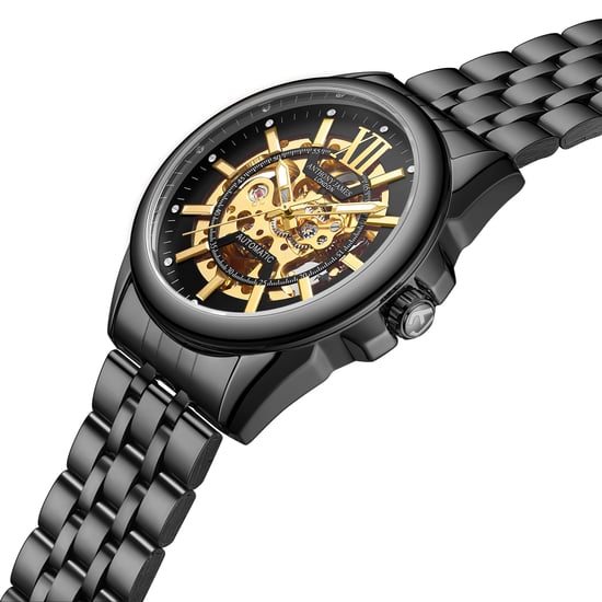 Hand Assembled Anthony James Limited Edition Mystique Automatic Black Watch