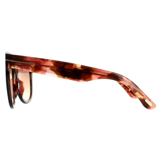 Tom Ford Cat Eye Womens Black Havana Brown Gradient Wallace FT0870
