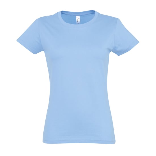 SOLS Dames/dames Imperial Heavy Short Sleeve T-Shirt (Hemelsblauw) - Image 1